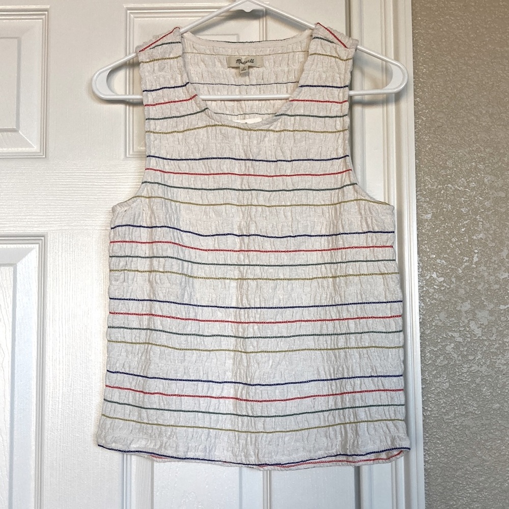Madewell Rainbow Stripe Tank
